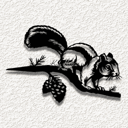 chipmunk wildlife WALL ART HOME DECOR 3d model