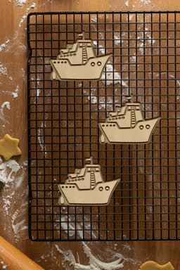 Ship Cookie Cutter, Biscuit Cutter 3d model