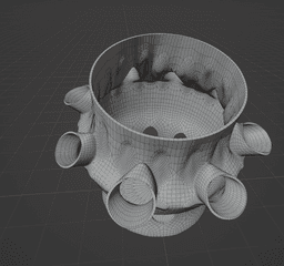 Squid Pencil Holder 3d model