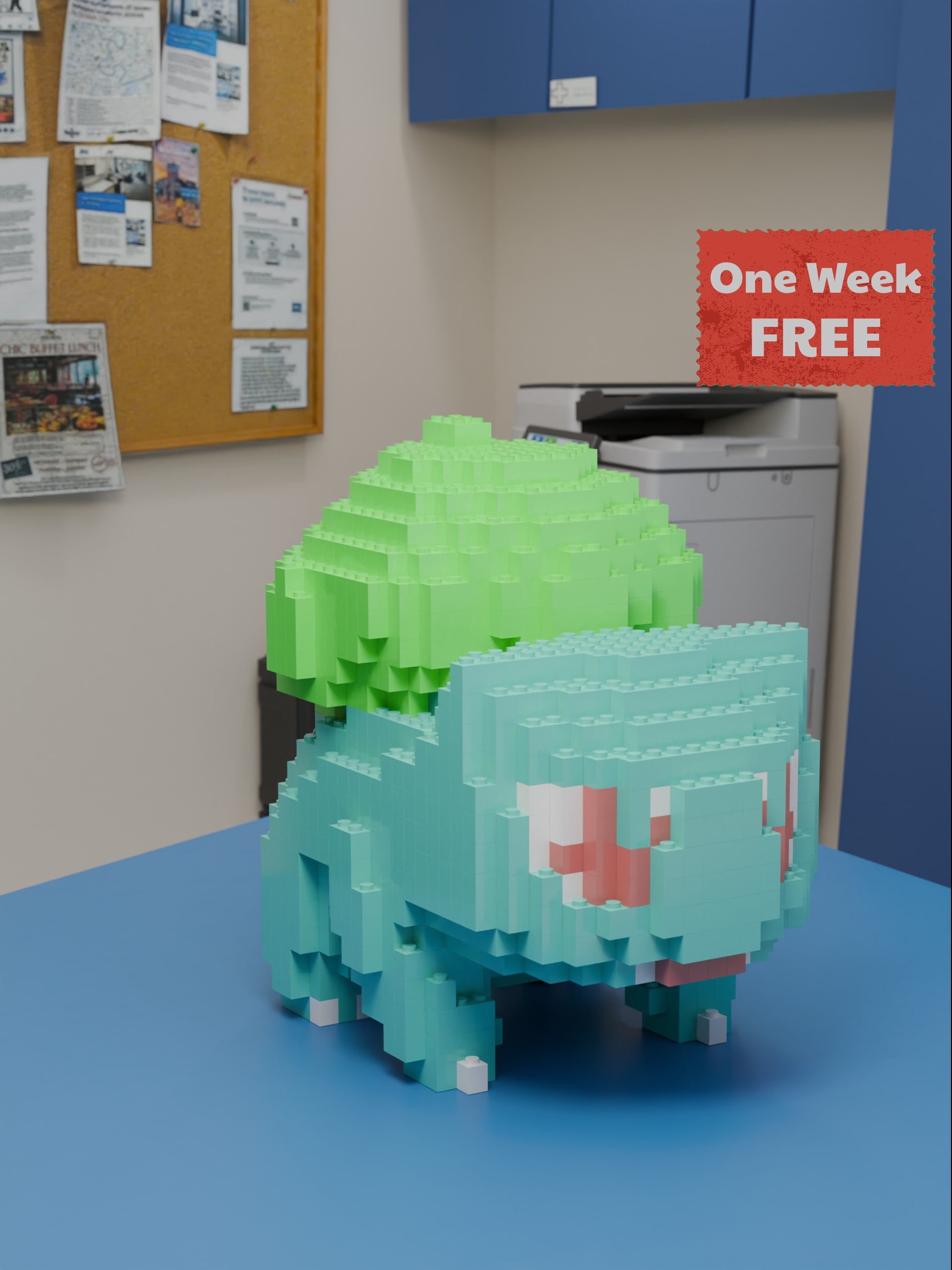 Bulbasaur Lego 3d model