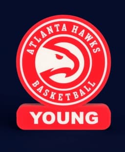 Atlanta Hawks Sign - LED Strip Compatible 3d model