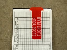 Close Your Flight Plan Reminder Bookmark 3d model