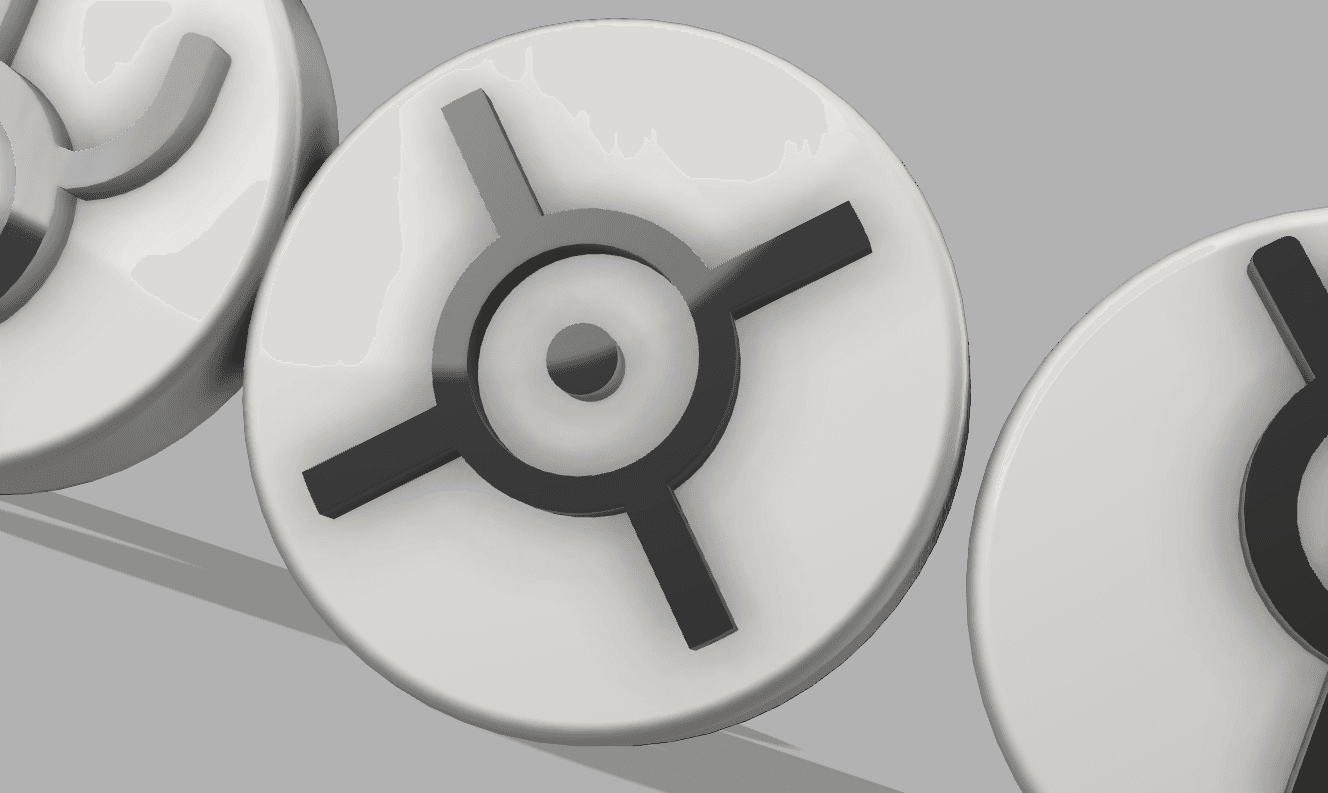 POKEMON UNOWN NON-MMU FRIDGE MAGNET “X” 3d model