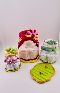 Gnome Flower Pot 3d model