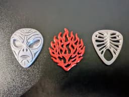 Jumbo Alien Guitar Pick 3d model