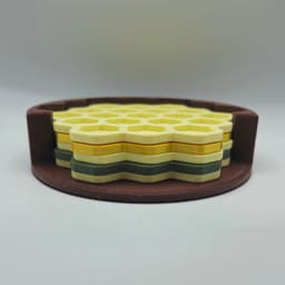 Honeycomb Coaster Set 3d model