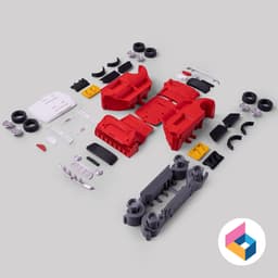 Foldable Morris Mini Cooper-S Rally 3d model