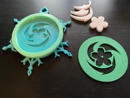 Genshin Impact Button Coaster 3d model