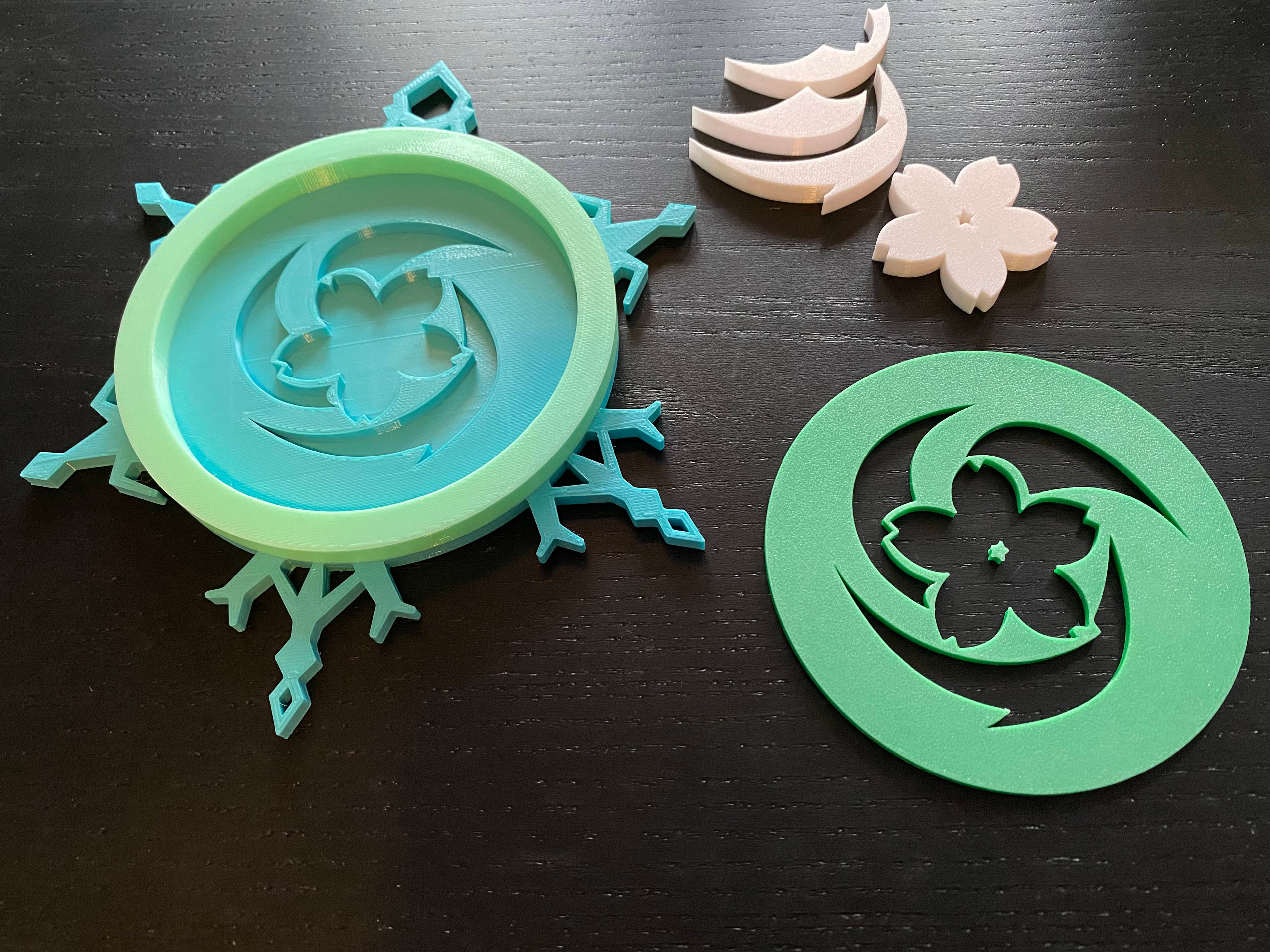 Genshin Impact Button Coaster 3d model