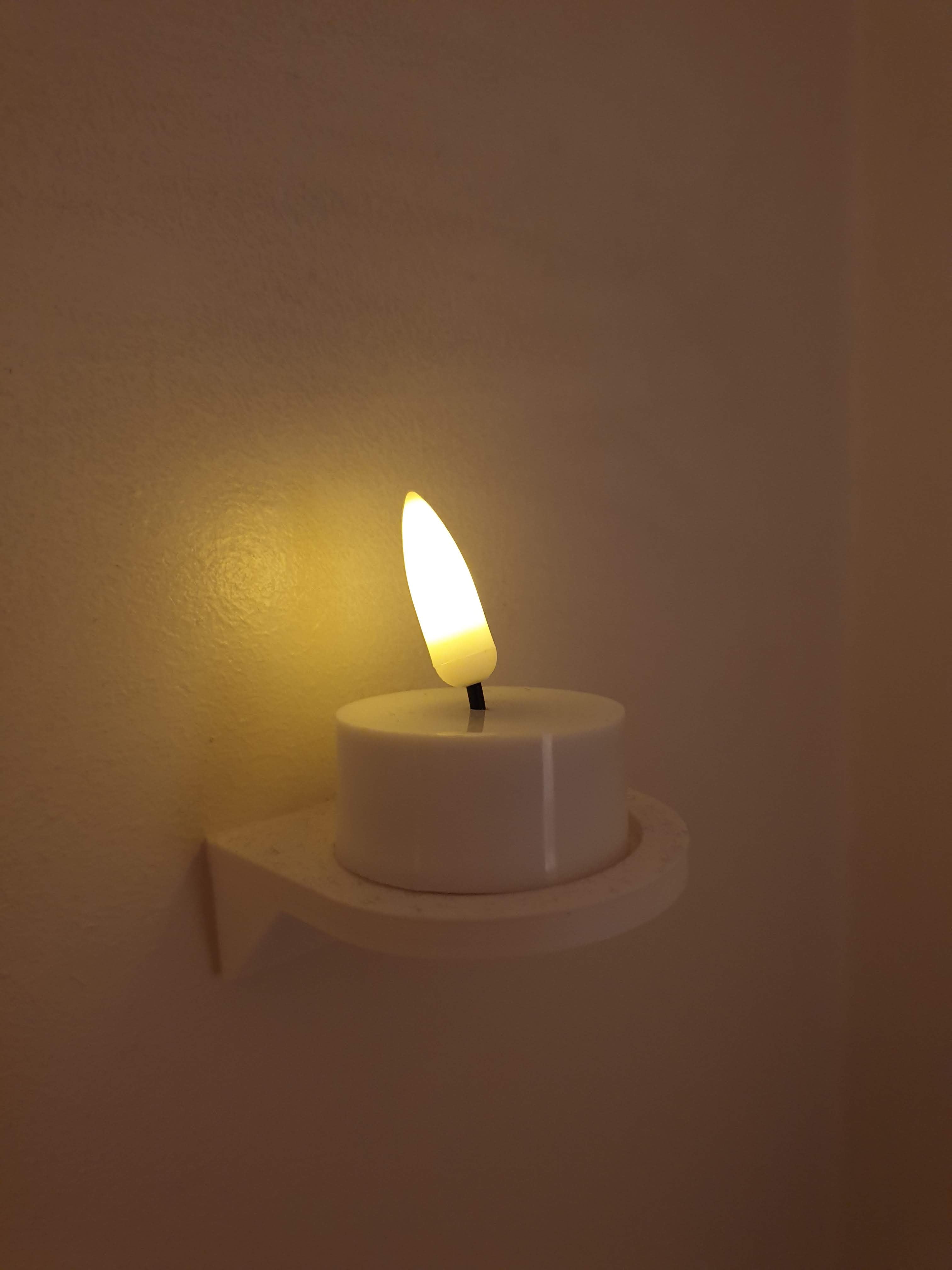 Simple Tealight Shelf 3d model