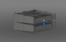 Computer Tray Wall Mount, Stackable 3d model