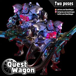 Modular Cyber Warrior: Heavy Weapon 3d model