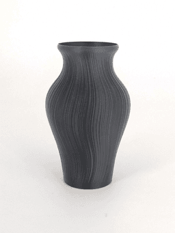 Flow Vase - Velvety Wave Vase 3d model