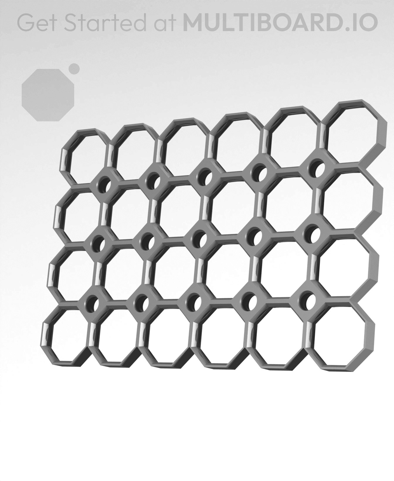 6x4 Multiboard Corner Legacy Tile 3d model