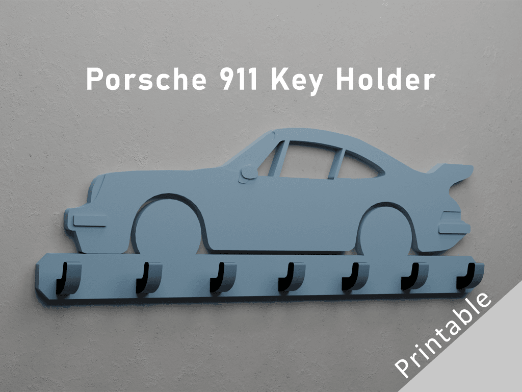 Porsche 911 Key Holder 3d model