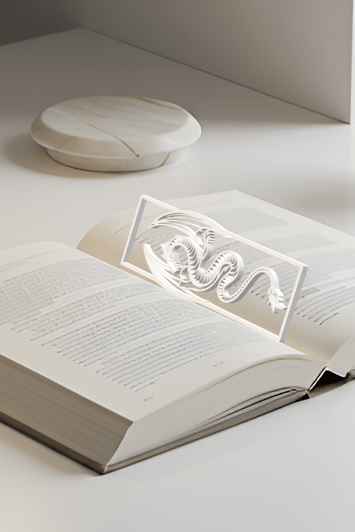 Dragon Bookmark, Gift Idea 3d model