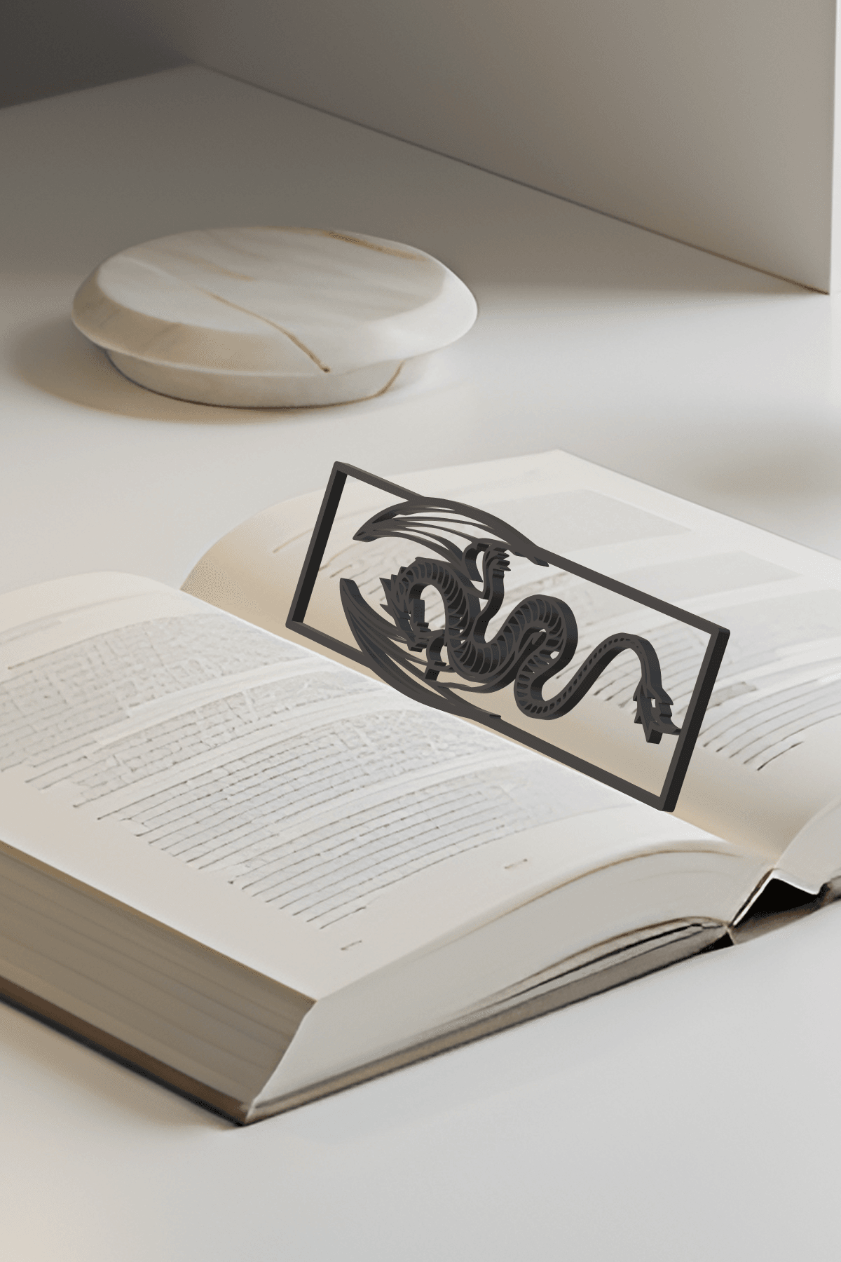 Dragon Bookmark, Gift Idea 3d model