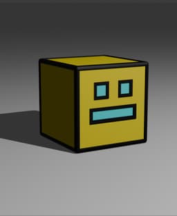 Cube 4 - Geometry Dash 3d model