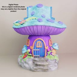 Fantasy Mushroom House Decoration 3d model