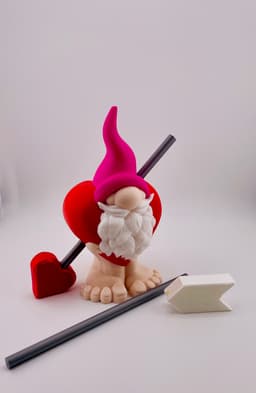 Heart with Arrow Costume Gnome 3d model
