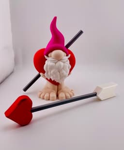 Heart with Arrow Costume Gnome 3d model