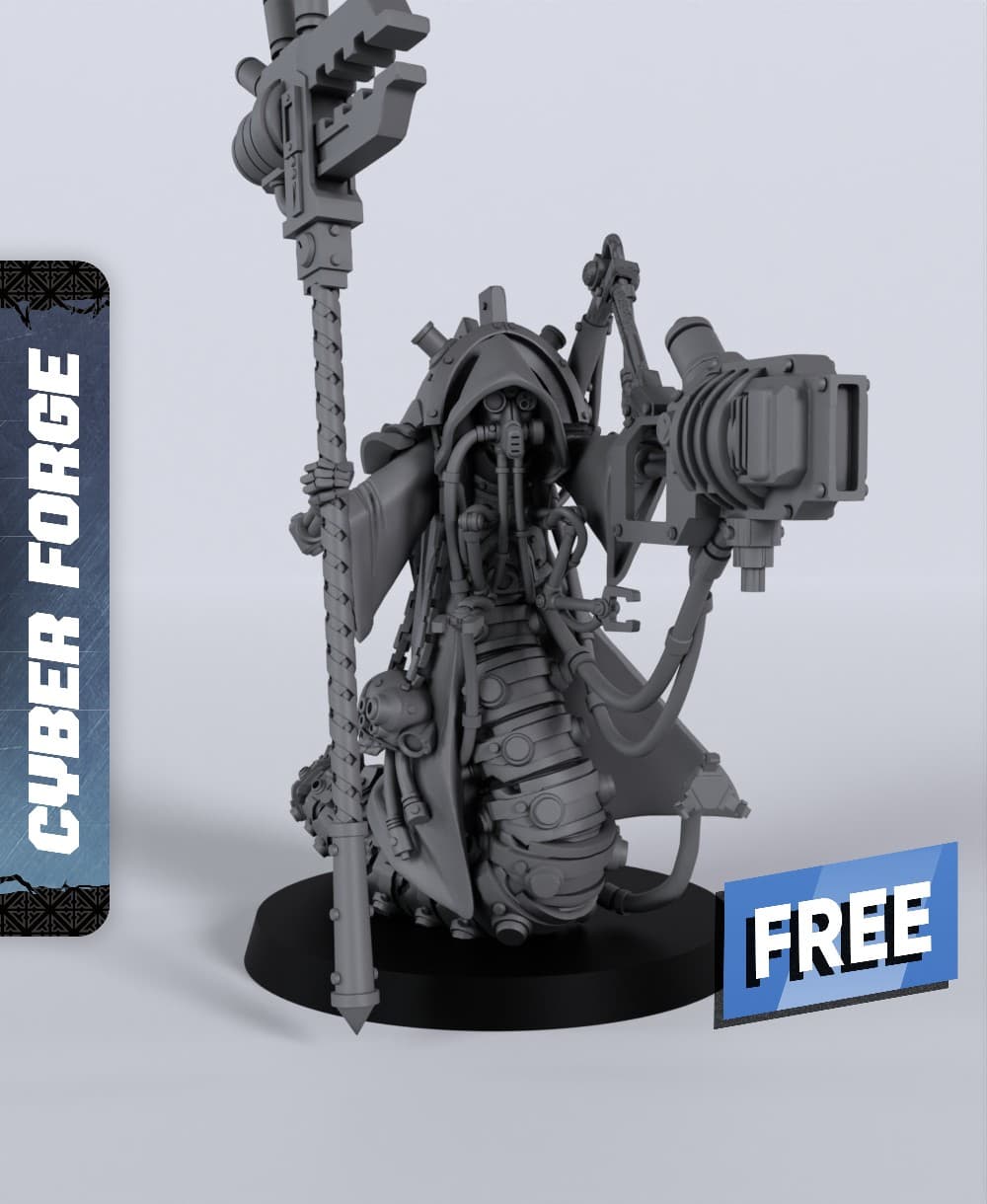 High Priest Opressor - With Free Cyberpunk - Sci-Fi Gift Ideas for RPG and Wargamers 3d model