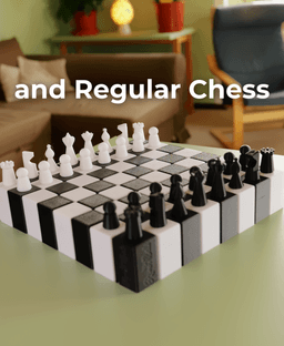Twisty Chess Board by Ruven Bals 3d model