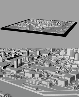 TAMPA, Skyline 3d map 3d model