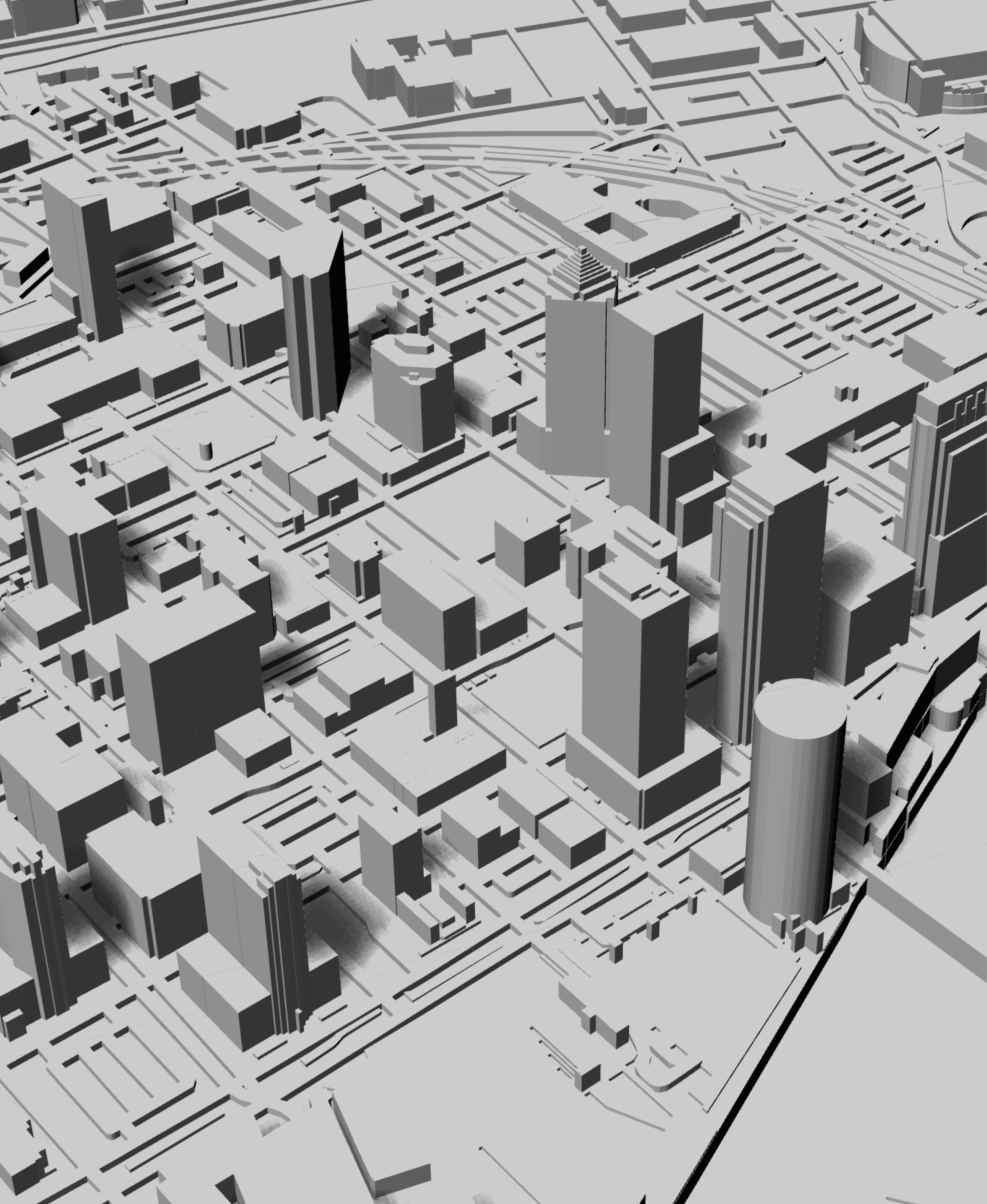 TAMPA, Skyline 3d map 3d model