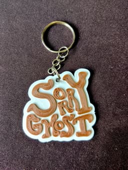 Sorry Ghost keychain 3d model