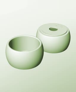 CR128-85-P Modular pierced component container modern decor 3d model