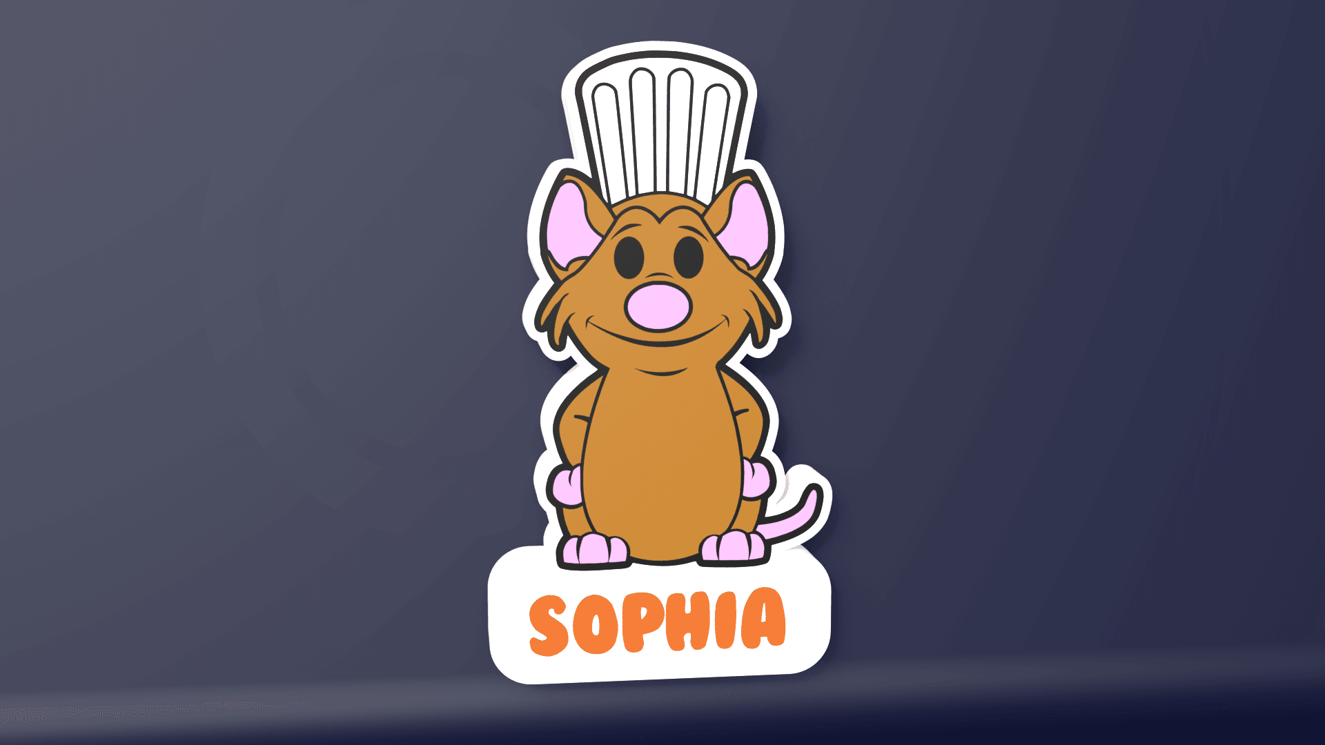 Chibi Ratatouille - LED Lightbox 3d model