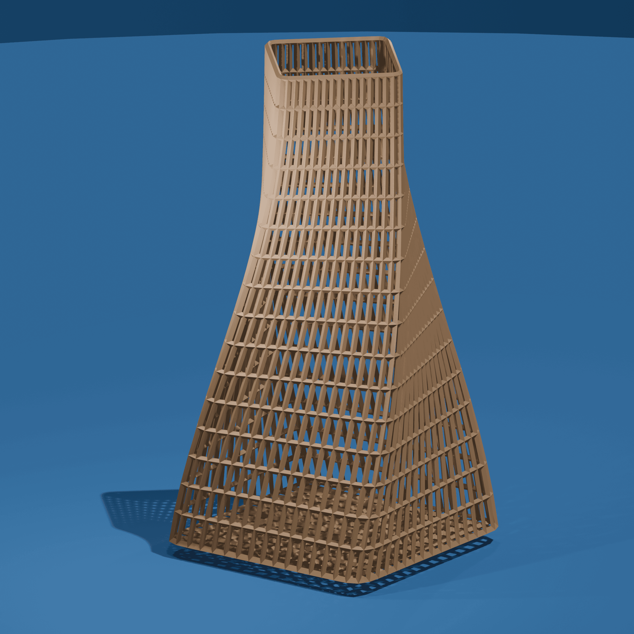 Twisted Mesh Vase 3d model