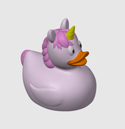 Rubber Debugger Duck Unicorn 3d model