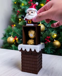 Magic Santa Chimney Ornament 3d model