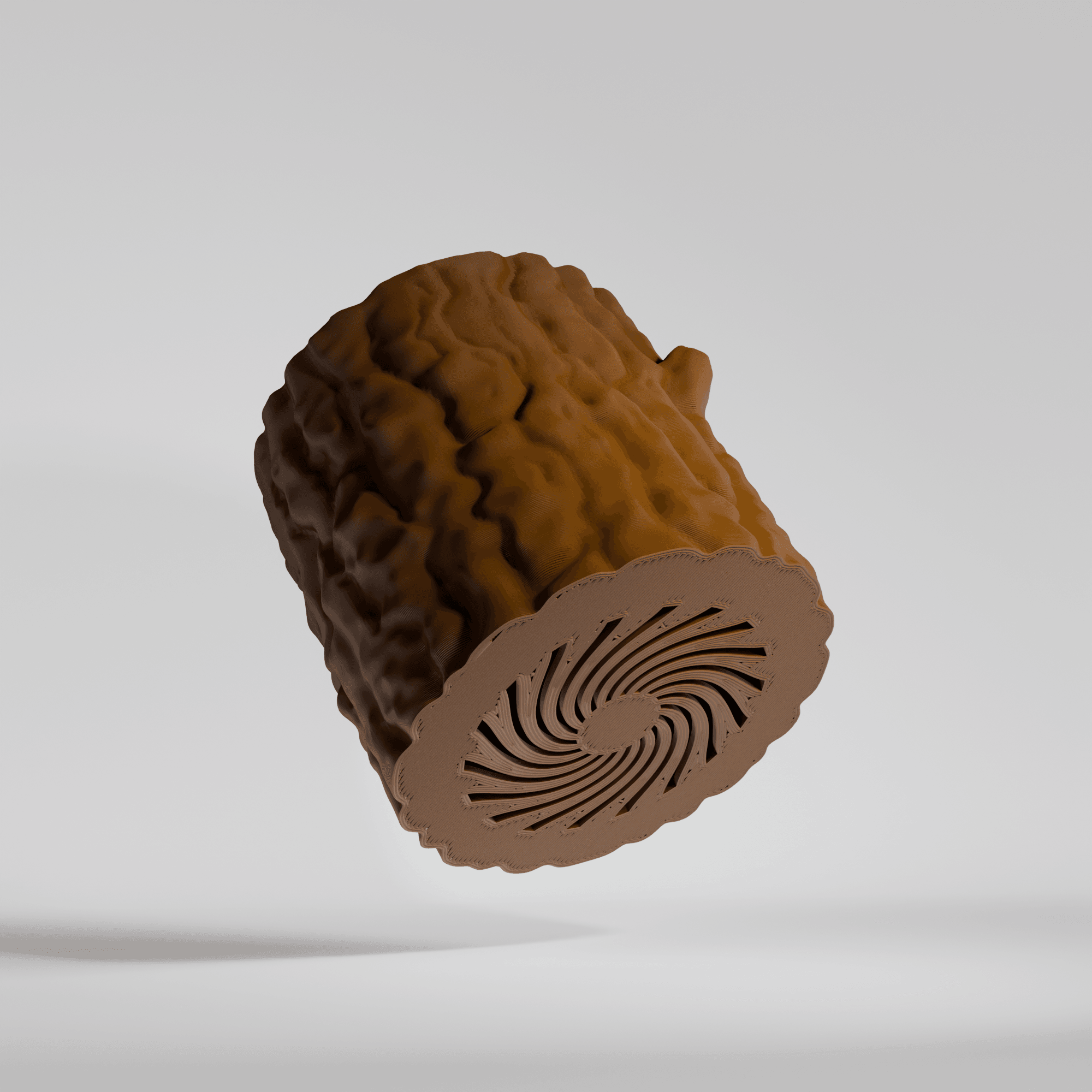 Log Planter 3d model