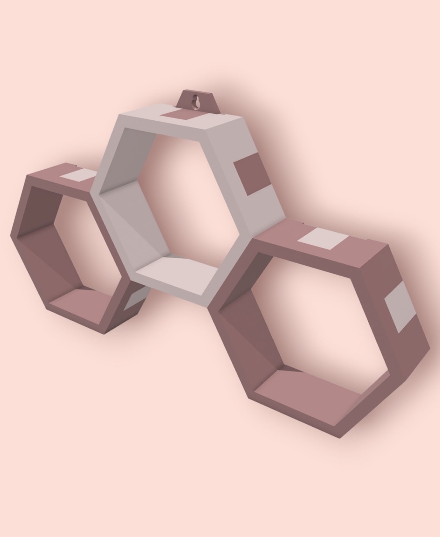 Honeycomb Modular shelf Unit 3d model