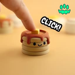 Breakfast Fidget Clicker Keychain Bundle 3d model