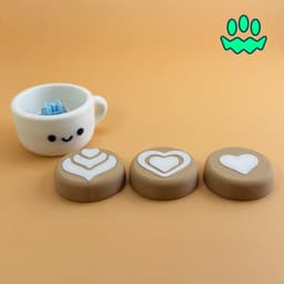 Breakfast Fidget Clicker Keychain Bundle 3d model