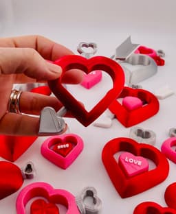 Heart Tag/Keychain Assortment 3d model