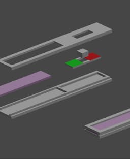 Magnetic Toggleable Physical Todo List For Fridge 3d model