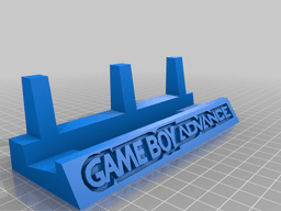 Gameboy Display Stand Full Set 3d model
