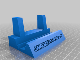 Gameboy Display Stand Full Set 3d model