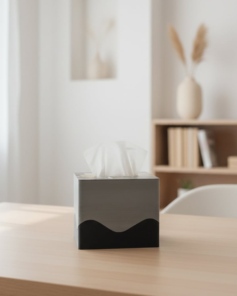 Blowing Skirt Small Tissue Box 3d model