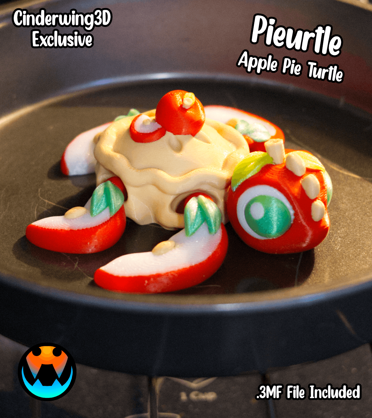 Apple Pie Turtle 3d model