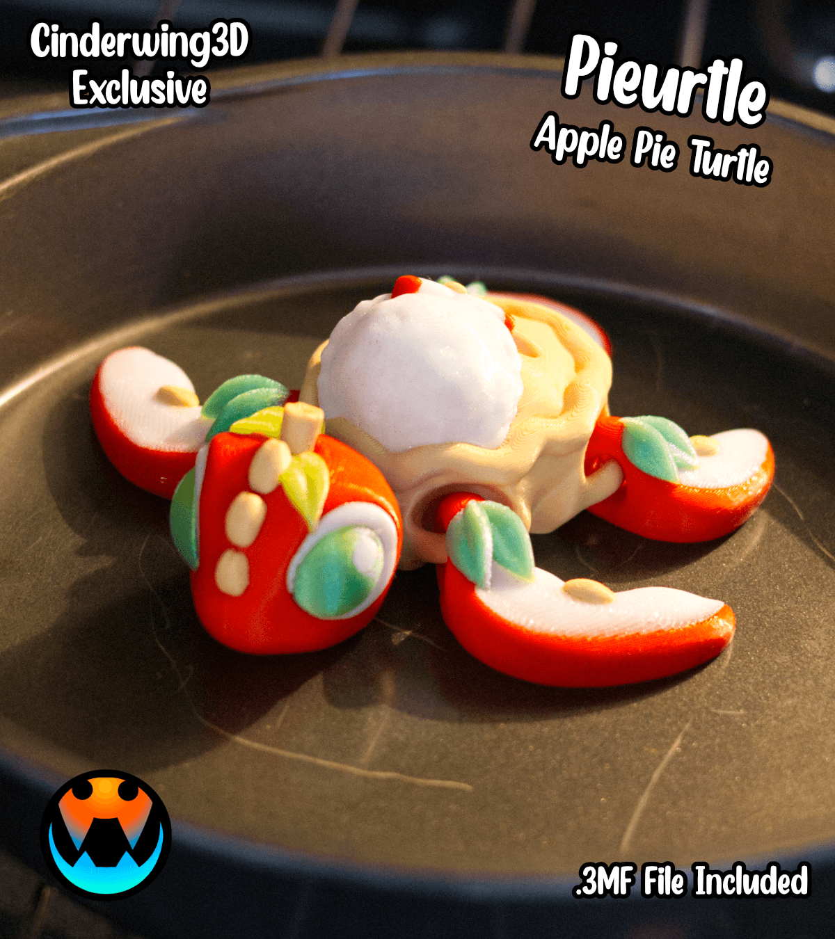 Apple Pie Turtle 3d model