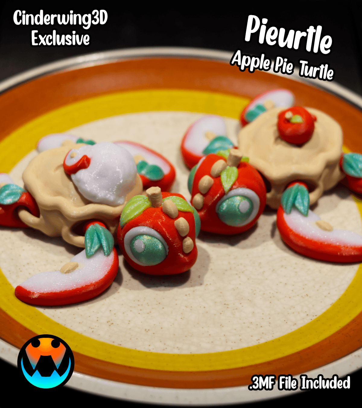 Apple Pie Turtle 3d model
