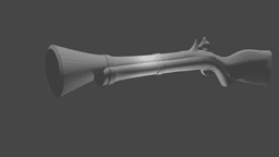 Low Poly Blunderbuss v2 3d model