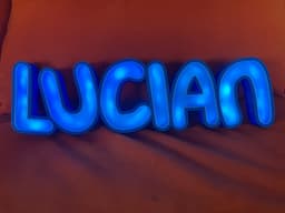 LED ALPHABET TARO BOBA LED LAMP 3d model