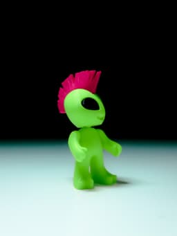 Mohawk Gorbo - Articulated Art Toy 3d model